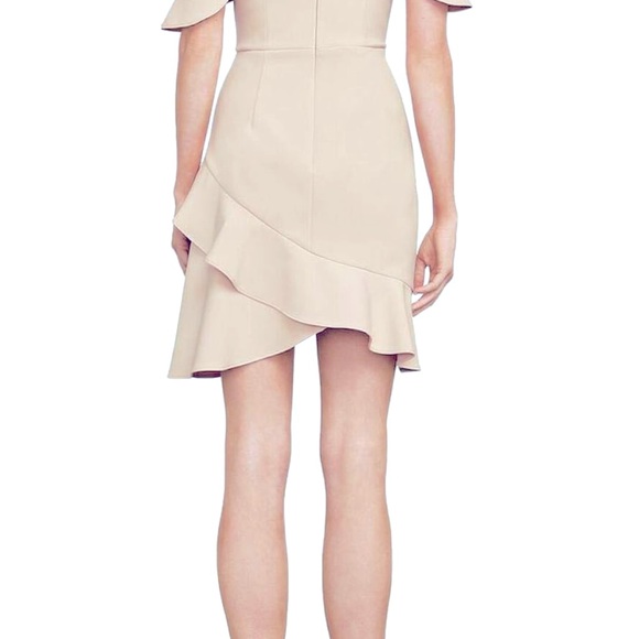 BCBGMAXAZRIA Asymmetrical Ruffle Dress - Picture 2 of 6